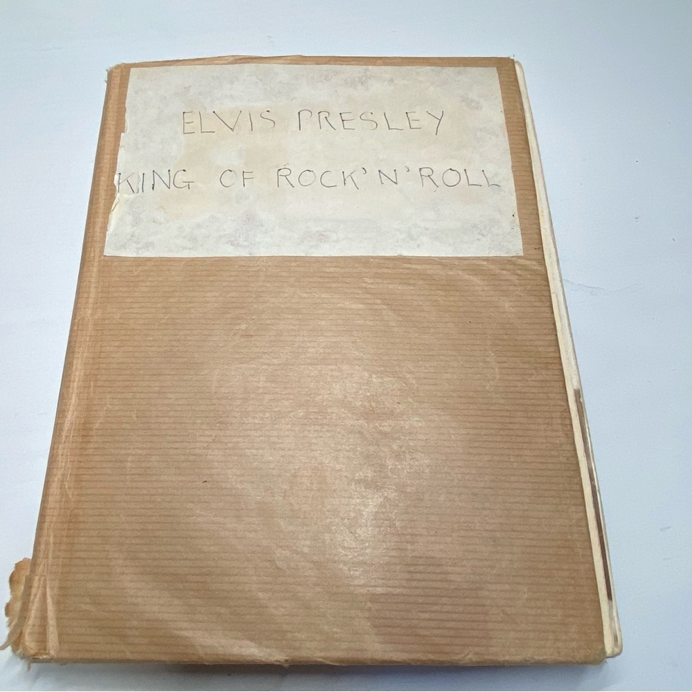 Elvis Presley Scrapbook 75 Pages Newspaper Magazine Clippings Photos Early Years